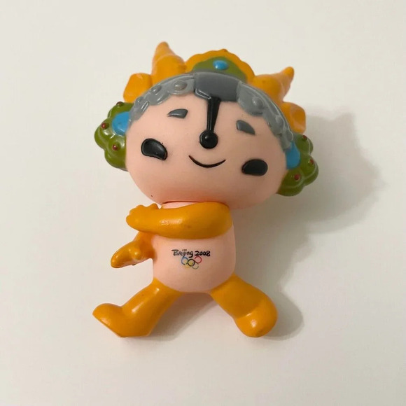 2008 Set of 5 Beijing Summer Olympics Vinyl  Figures Mascots 3.5 Inch Tall - Picture 15 of 16